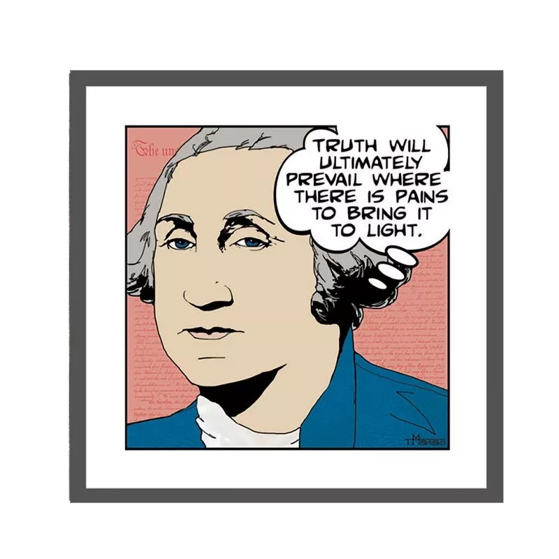 Pop portrait of George Washington